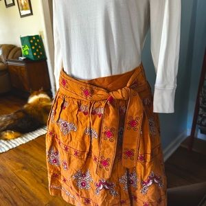 Rustic bohemian skirt from Anthropologie